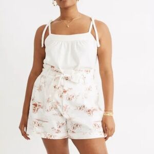 Paperbag Shorts in Paradise Toile